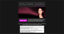 Desktop Screenshot of madamesarka.com